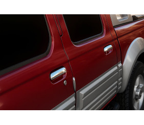 Накладки на ручки (4 шт, нерж) Carmos - Турецька сталь для Nissan NP300 1999-2015 рр