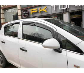 Зовнішня окантовка вікон (4 шт, нерж) Carmos - Турецька сталь для Opel Corsa D 2007-2014 рр