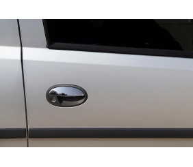 Накладки на ручки (2 шт., нерж.) для Opel Combo 2002-2012 рр