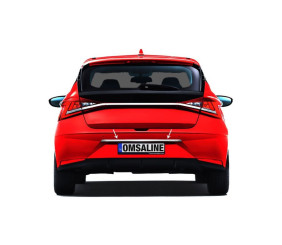 Хром планка над номером OmsaLine (нерж) для Hyundai I-20 2020- рр