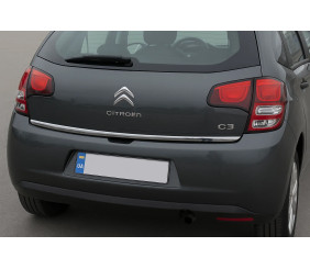 Нижня кромка кришки багажника OmsaLine (нерж.) для Citroen C-3 2009-2016 рр