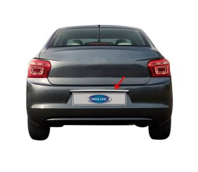 Накладки над номером (нерж.) для Citroen C-Elysee 2013-2022 рр