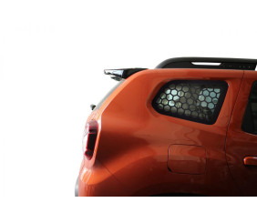 Накладки на задні вікна OmsaLine (2 шт, ABS) для Dacia Duster 2018-2024 рр