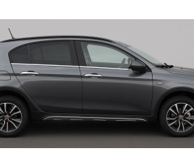 Нижні молдинги стекол (нерж) Carmos - Турецька сталь для Fiat Tipo Cross 2021- рр
