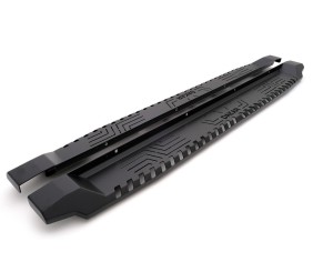 Бокові пороги Dakar V1 без LED (2 шт, метал) для Ford Ranger 2007-2011 рр