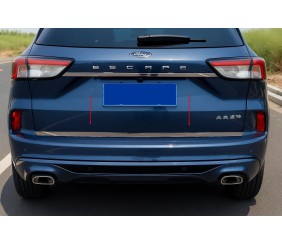 Кромка багажника (нерж.) Carmos - Турецька сталь для Ford Kuga/Escape 2019- рр
