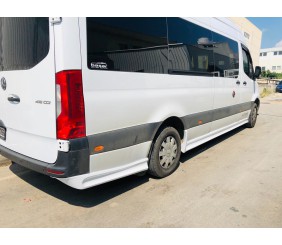Комплект порогів (під фарбування) L3 - Long (під тюнінг бампер) для Mercedes Sprinter W907/W910 2018- рр