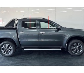 Нижня окантовка вікон (4 шт, нерж) для Mercedes X class 2017-2020 рр