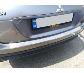 Накладка на задній бампер (OmsaLine, нерж.) для Mitsubishi Eclipse Cross 2017- рр