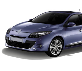 Накладка на передній бампер 2013-2016 (HB, нерж) для Renault Megane III рр