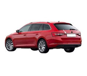 Планка над номером SW (нерж) для Skoda Superb 2015-2024 рр