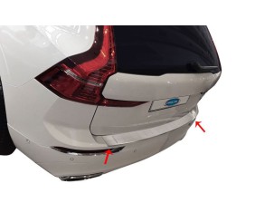 Накладка на задній бампер (нерж.) для Volvo XC60 2017- рр