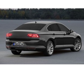 Накладка над номером SD (OmsaLine, нерж) для Volkswagen Passat B8 2015-2023 рр