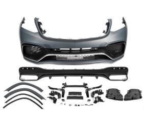 Комплект обвісів з заднім дифузором AMG V1 (GLS63) для Mercedes GL/GLS сlass X166 2012-2019 рр