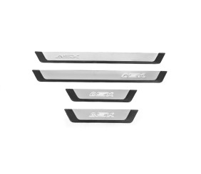 Накладки на пороги Flexill (4 шт, нерж.) для Mitsubishi ASX 2010-2023 рр