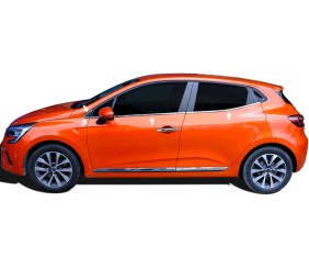 Нижня окантовка вікон (8 шт, нерж) для Renault Clio V 2019- рр