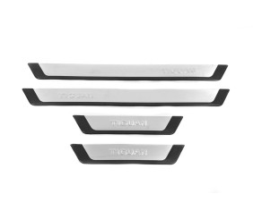 Накладки на пороги Omsa Flexill (4 шт., нерж.) для Volkswagen Tiguan 2007-2016 рр