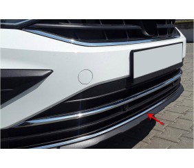 Накладка на передній бампер 2020-2026 (нерж) для Volkswagen Tiguan рр