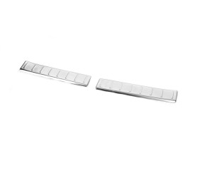 Накладка на поріг багажника глянець (2 шт, нерж.) для Renault Captur 2019- рр