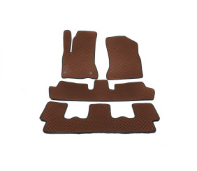 Килимки EVA (3 ряди, коричневі) для Citroen C-4 Picasso 2006-2013 рр