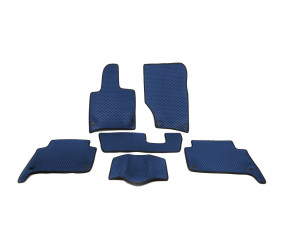 Килимки EVA (сині) 2 ряди (5 килимків) для Ауди Q7 2005-2015 рр