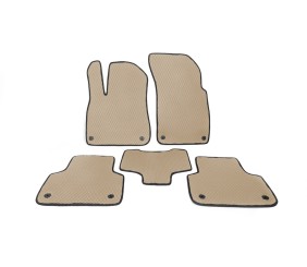 Килимки EVA (бежеві) для Ауди Q7 2015- рр