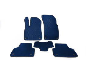 Килимки EVA (сині) для Ауди Q7 2015- рр