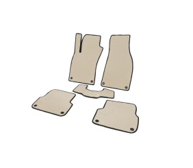 Килимки EVA (бежеві, SD) для Ауди A6 C6 2004-2011 рр