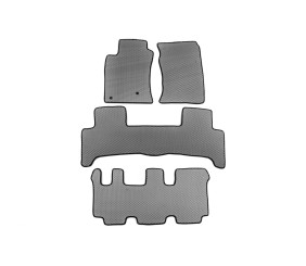 Килимки EVA (3 ряди, сірі) для Toyota Land Cruiser Prado 120 2002-2009 рр