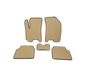 Килимки EVA (бежеві) для Chevrolet Aveo T200 2002-2008 рр