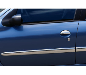 Молдинг дверний (4 шт, нерж) для Peugeot 206 1998-2024 рр