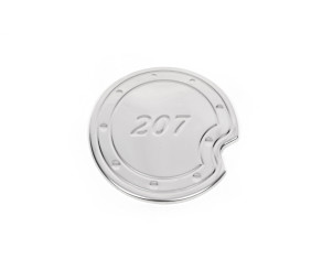 Накладка на лючок бензобака (нерж.) для Peugeot 207 2006-2014 рр
