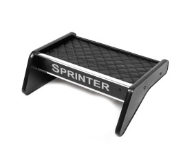 Полиця на панель (1995-2000, Чорна з чорною ниткою) TDI (на панель) для Mercedes Sprinter W901/902/903/904/905 рр