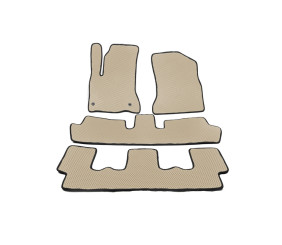 Килимки EVA (3 ряди, бежеві) для Citroen C-4 Picasso 2006-2013 рр