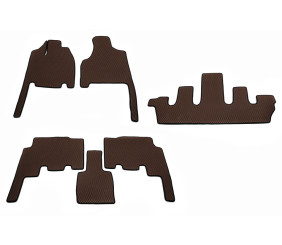 Килимки (3 ряди, EVA, коричневі) для Chrysler Voyager 2001-2007 рр