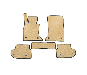 Килимки 2013-2016 (EVA, бежеві) для BMW 5 серія F10/F11 рр