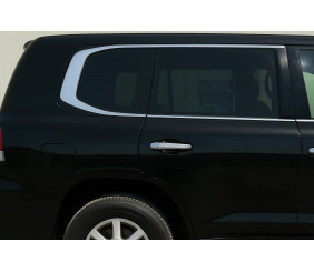 Хром окантовка вікон дизайн LC300 (нерж) для Toyota Land Cruiser 200 2007-2021 рр