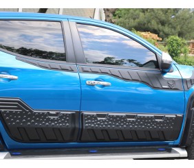 Молдинг двері EuroCap (6 шт, ABS) для Mitsubishi L200 2015-2024 рр