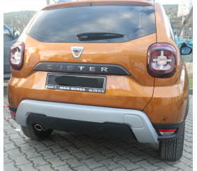 Накладка на задній бампер U-Type (ABS, сіра) для Dacia Duster 2018-2024 рр