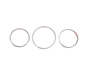 Накладки на спідометр (3 шт, нерж) для Renault Megane IV 2016-2025 рр