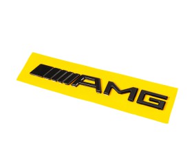 Шильдик AMG (20см, ABS, чорний) для Mercedes-Benz