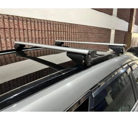 Перемички на вбудовані рейлінги під ключ Wizard V2 (2 шт) 115см, сірі для Kia Sportage 2021- рр