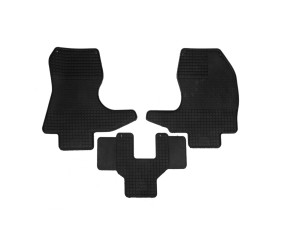 Гумові килимки (3 шт, Polytep) для Ford Transit 1986-1991 рр