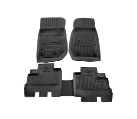 Килимки Stingray 3D (5D, 5 шт, поліуретан) для Jeep Wrangler 2007-2017 рр