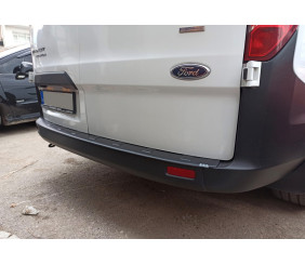 Накладка на задній бампер Esa (2013-2017, ABS) для Ford Custom рр