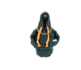 Чохол КПП кофта-худі (зелена, оранжевий шнурок)