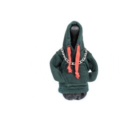 Чохол КПП кофта-худі (зелена, червоний шнурок)