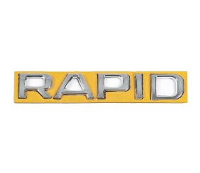 Напис Rapid (130 мм на 22мм) для Skoda Rapid 2012-2019 рр