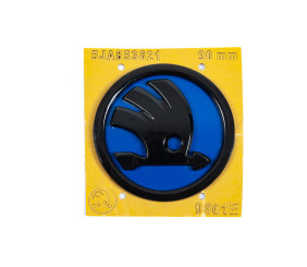 Емблема синя 5JA853621 (89 мм) для Skoda