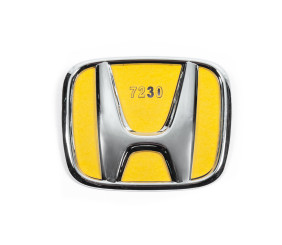 Емблема (хром, самоклейка) 122мм на 100мм для Honda
